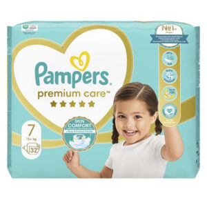 Pampers Πάνες Premium Care Νο7 (32τεμ.) (15kg+) (Jumbo)