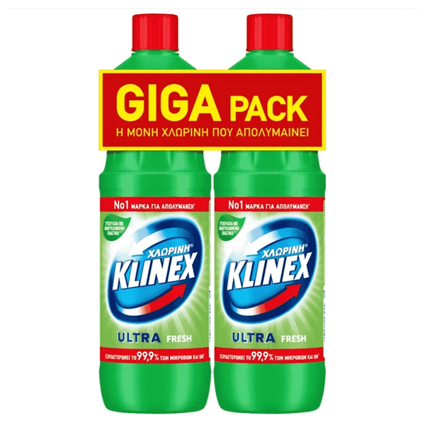 Klinex Χλωρίνη Παχύρρευστη (2x1250ml) Fresh