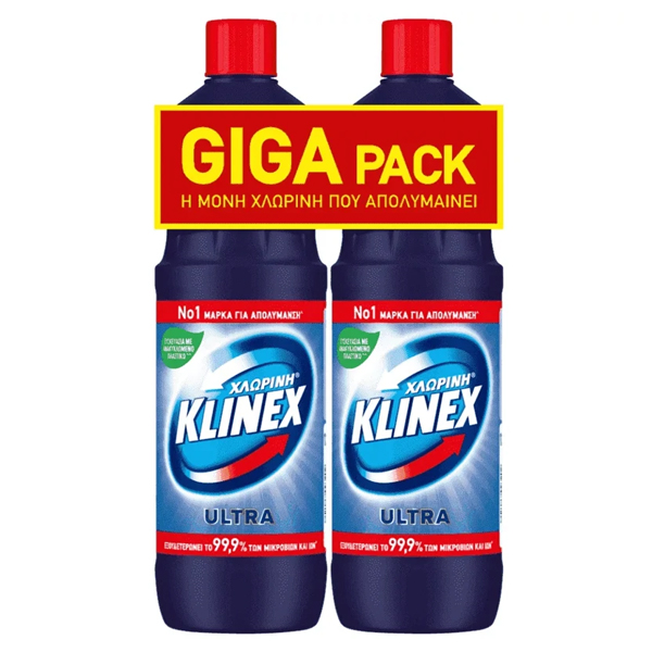 Klinex Χλωρίνη Παχύρρευστη (2x1250ml) - Regular