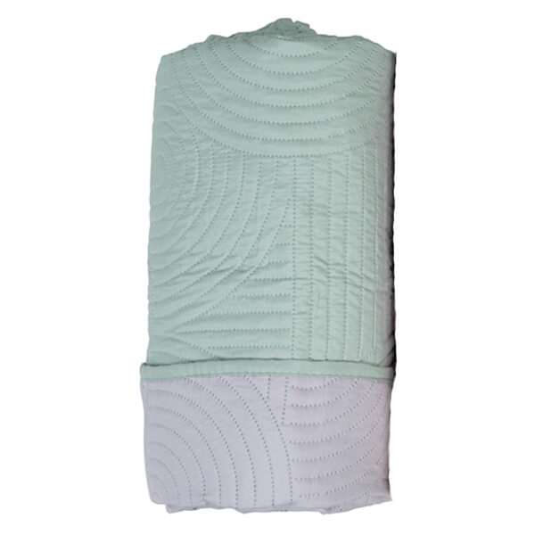 Flamingo Κουβερλί Ultrasonic Chic 220x240cm (Mint-L.Grey) 100% Microfibre