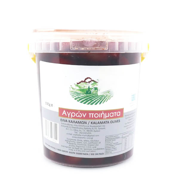 Αγρών Ποιήματα Ελιές Καλαμών 600gr (Κουβαδάκι)