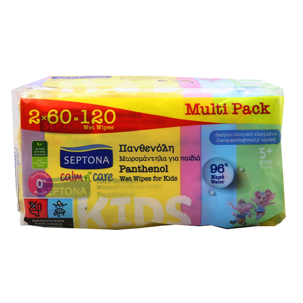 Septona Μωρομάντηλα Calm N' Care (2x60τεμ.) (Πανθενόλη)
