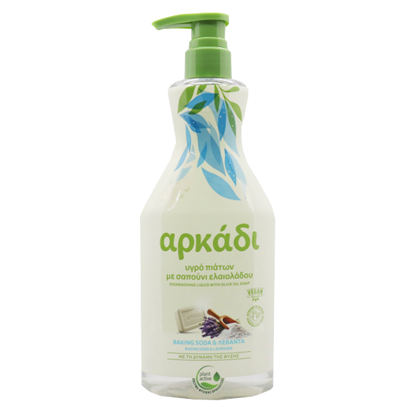 Αρκάδι Υγρό Πιάτων 550ml (Baking Soda & Λεβάντα) (Αντλία)