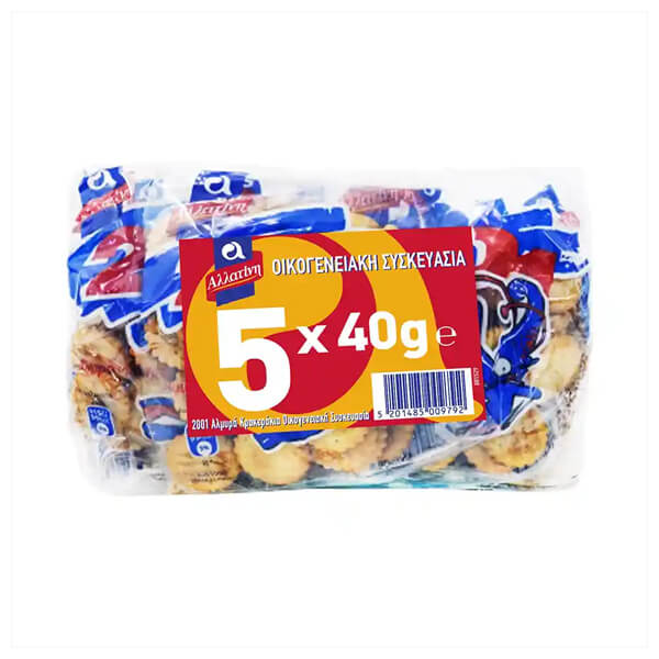 Αλλατίνη Αλμυρά Σνακ 2001 200gr (5x40gr)