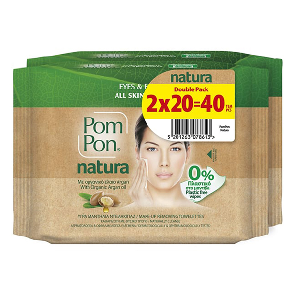 Pom Pon Eyes & Face Μαντηλάκια 40τεμ.