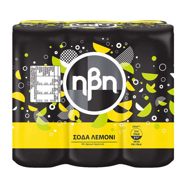ΗΒΗ Σόδα (6x330ml) Λεμόνι