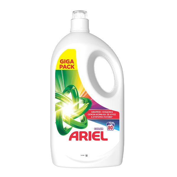 Ariel Υγρό Πλυντηρίου Ρούχων 80μεζ. (3,6lt) - Color