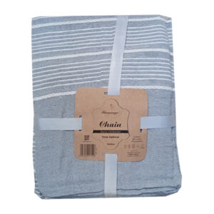 Κουβέρτα Ριχτάρι Sancho 180x300cm - 100% Βαμβάκι (Ανοιχτό Γκρι)