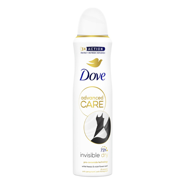 Dove Deo Spray Advanced 150ml (Invisible)