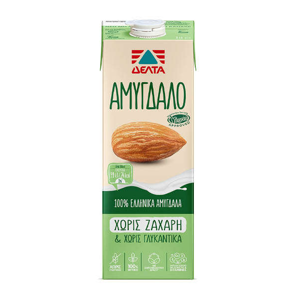Δέλτα Ρόφημα Αμυγδάλου 1lt (Χωρίς Ζάχαρη)