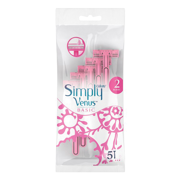 Gillette Ξυραφάκια Simply Venus 2 (5τεμ.)