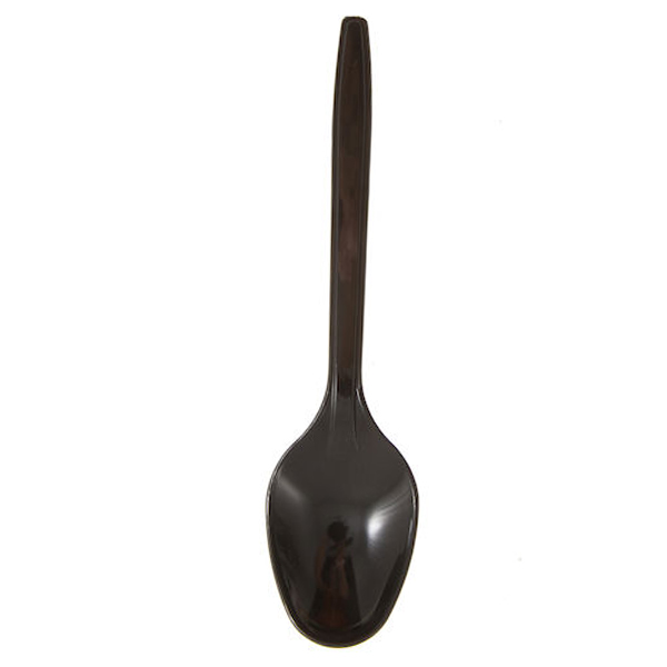 Lux Plast Κουτάλια Μαύρα 18cm 1/1 (100τεμ.) - Επαναχρησιμοποιούμενα