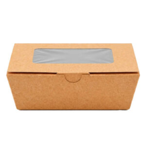 Kraft Box Με Παράθυρο Small (16x12x5) - 35τεμ.