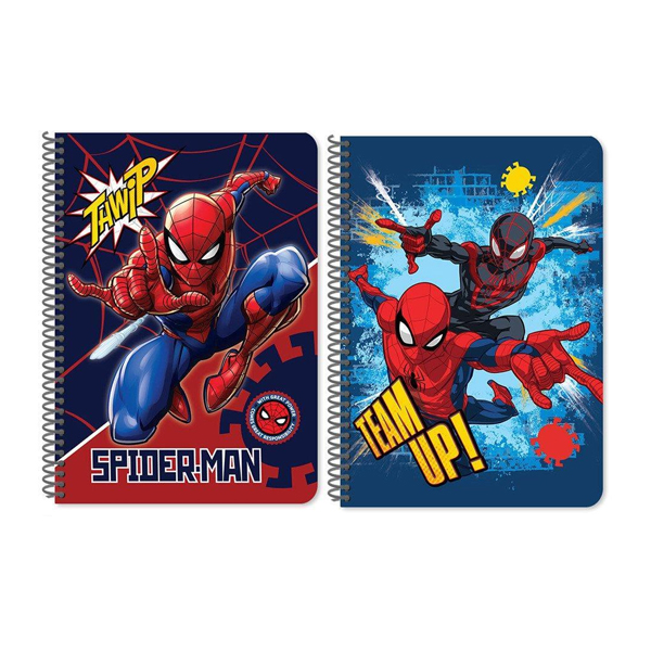 Τετράδιο Σπιράλ 17x25 2ΘΕΜ 60Φ Spiderman 2ΣΧ