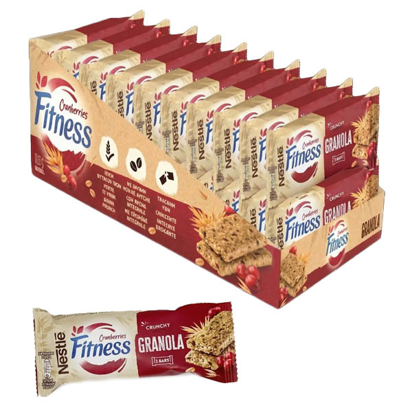 Nestle Fitness 38gr Granola Cranberry (20τεμ.)