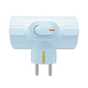 Adaptor Ασφαλείας R.D.P. Από Σούκο Σε Τρία Σούκο + Διακόπτη Οριζόντιο (Σταυρός)