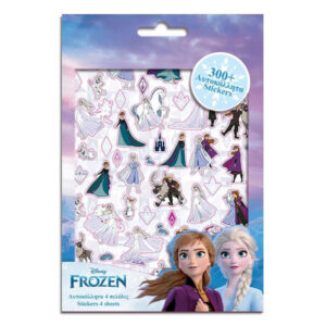 Αυτοκόλλητα Disney Frozen 2 Μπλοκ 300 τμχ, 14,5x21,5 εκ.