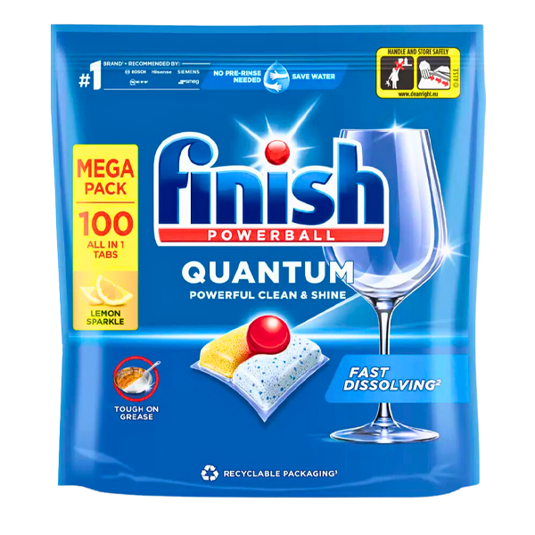 Finish Quantum Lemon 100 Tabs