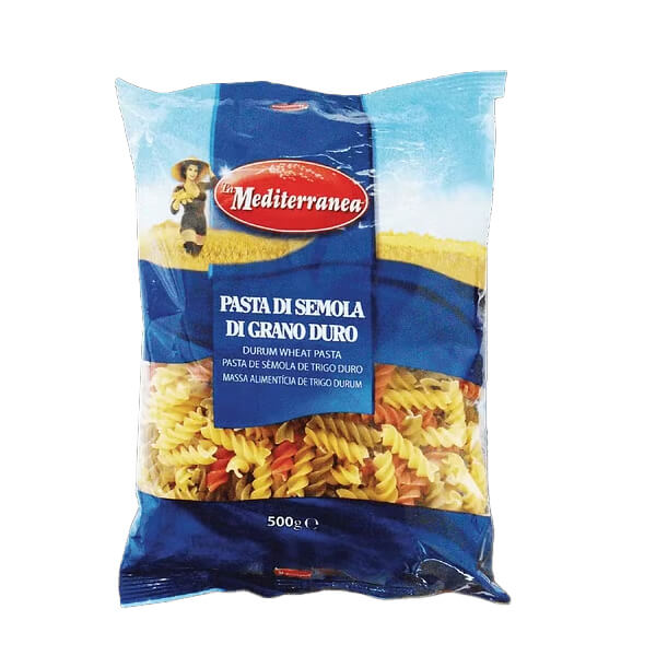 La Mediterranea Fusilli Tricolore 500gr