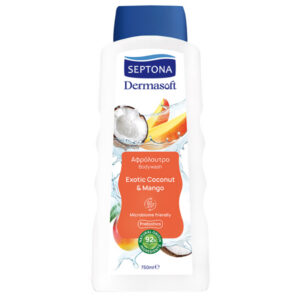 Septona Dermasoft Αφρόλουτρο Exotic Coconut & Mango 750ml