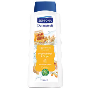 Septona Dermasoft Αφρόλουτρο Honey & Ginger 750ml