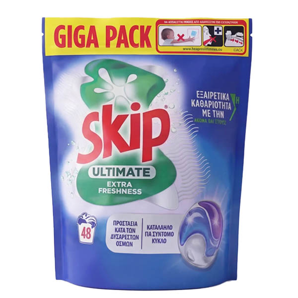 Skip Κάψουλες 48τεμ. Trio (1013gr.) Spring Fresh