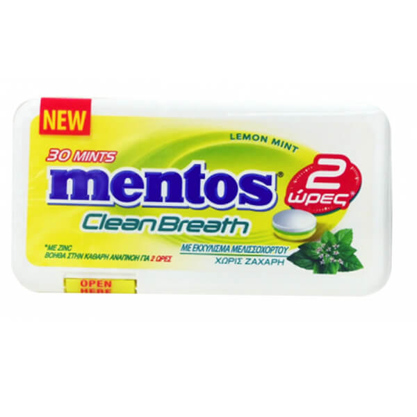 Mentos Clean Breath (12x21gr.) - Lemonmint