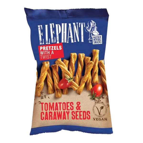 Elephant Twisted Pretzel 80gr (Ντομάτα & Σπόροι Κύμινο)