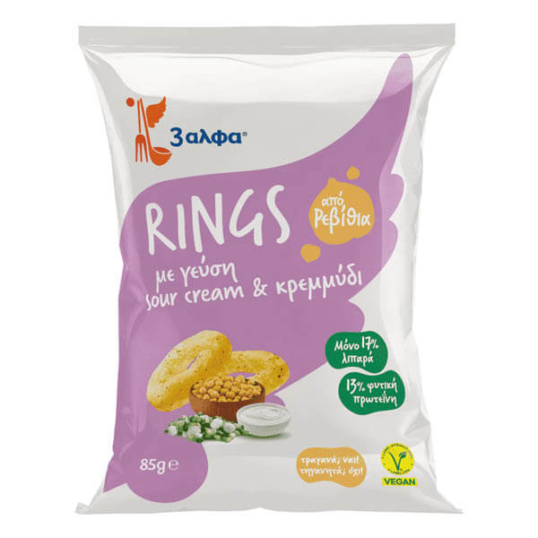 3Α Rings Sour Cream & Κρεμμύδι (85gr)