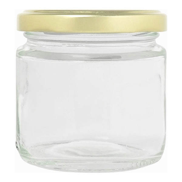 Βάζο Με Πώμα Χρυσό Uniglass 106cc 12τεμ