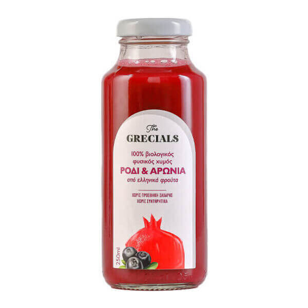 Grecials Χυμός Ροδιού και Αρώνια 250ml (Γυάλινο)