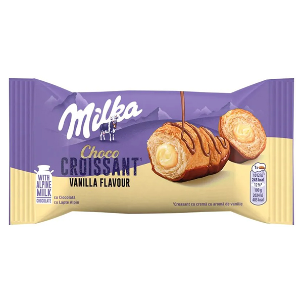 Milka Κρουασάν 50gr Γέμιση Βανίλια