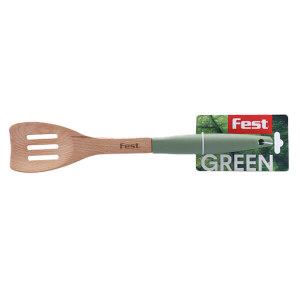 Σπάτουλα Τρυπητή Ξύλινη Green Fest