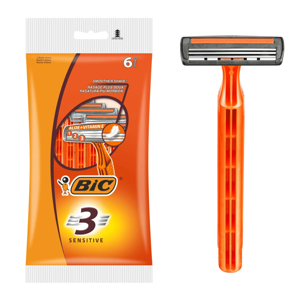 BIC Ξυραφάκια 3 Sensitive 6τεμ.