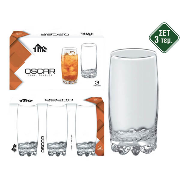 Ποτήρι Oscar Σετ/3 280ml