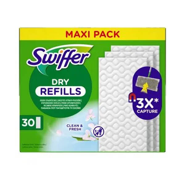 Swiffer Στεγνά Ανταλλακτικά Πανάκια 30τεμ.