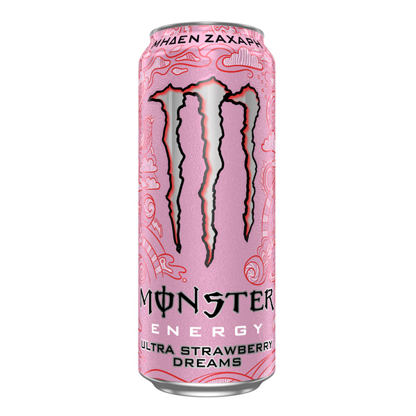 Monster Energy Drink 500ml Ultra Strawberry Zero Sugar