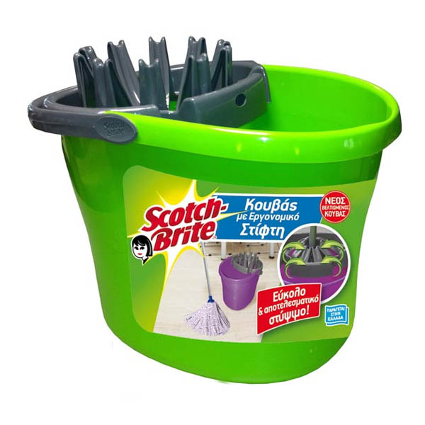 Scotch Brite Κουβάς + Στίφτης 15lt