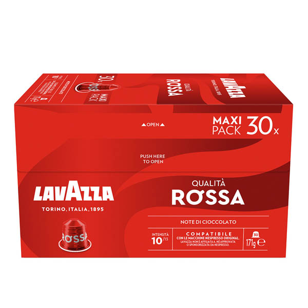 Caps Nespresso Lavazza Qualita Rossa 30τεμ