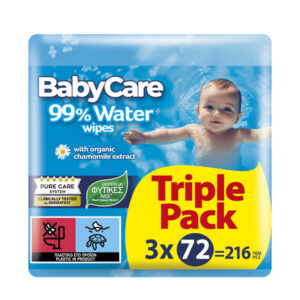 Μωρομάντηλα Babycare 3x72τεμ Water