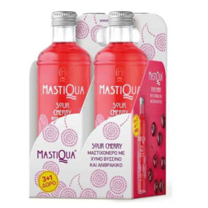 Mastiqua Ανθρακούχο Νερό 330ml (Βύσσινο) 3+1 Δώρο