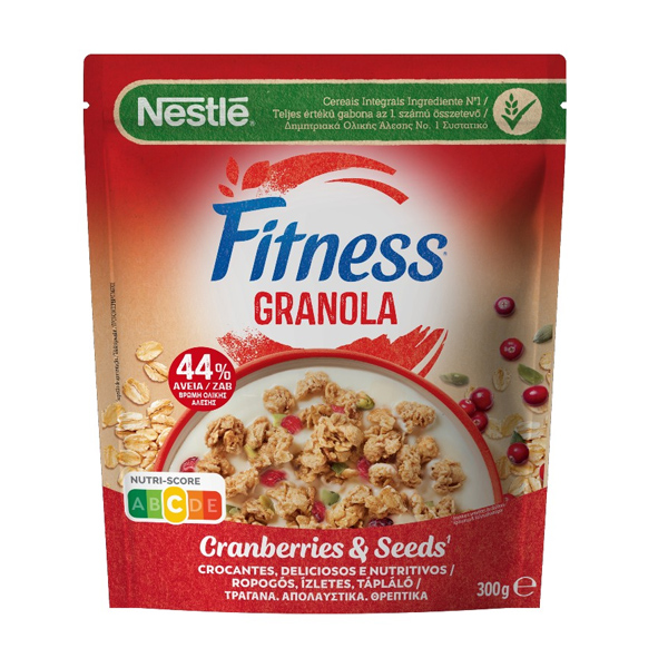 Fitness Granola Cranberries & Seeds Bag 300g
