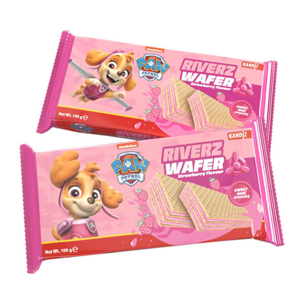 PAW PATROL Γκοφρέτα Φράουλα 100gr