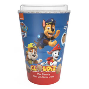 Paw Patrol Cloudiz Mini Μπισκότα Γεμιστά με Κρέμα Κακάο 125gr