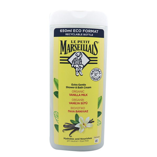 Le Petit Marseillais Αφρόλουτρο 650ml Γάλα Βανίλιας