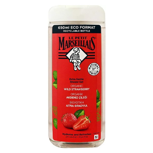 Le Petit Marseillais Αφρόλουτρο 650ml (Άγρια Φράουλα)
