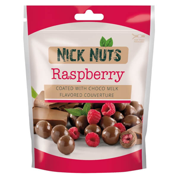Nick Nuts Σμέουρα 100gr Επικάλυψη Κουβερτούρας Γάλακτος