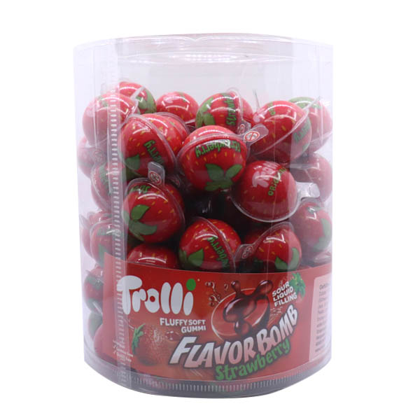 Trolli Ζαχαρωτά Flavor Bomb (Strawberry) 80x18,8gr