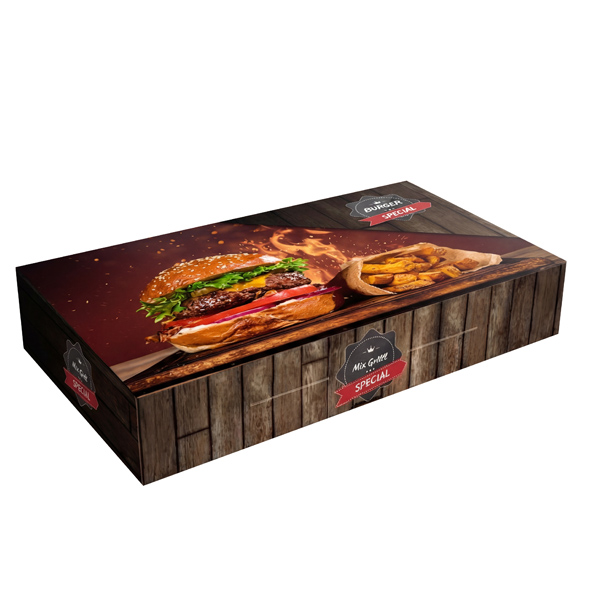 Luxury Κουτί Burger και Πατάτες 22x12x9cm 10kg