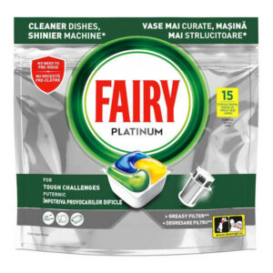 Fairy Caps Πλυντηρίου Πιάτων Platinum 15τεμ.